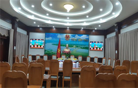 Phòng họp Trực Tuyến UBND tỉnh Bến Tre